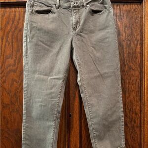 J. Jill Ladies Olive Green Cropped Jeans